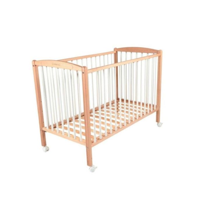 Combelle Lit Bebe 70x140cm Arthur Bicolore Blanc Avec Hauteur De Plancher Reglable Et Roulettes Cdiscount Puericulture Eveil Bebe
