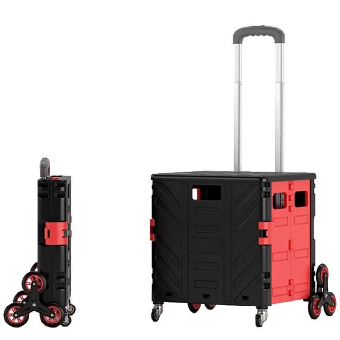 Chariot de courses pliable en aluminium - Charge maximale : 75 kg