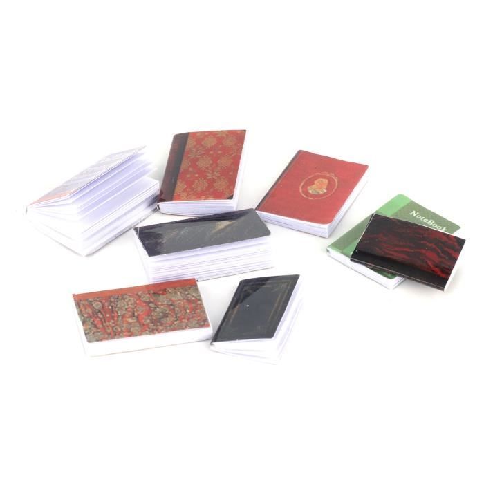 JOINPAYA Lot de 30 livres miniatures pour maison de poupée : 1:12, mini livres vierges pour maison de poupée, accessoires de bricolage