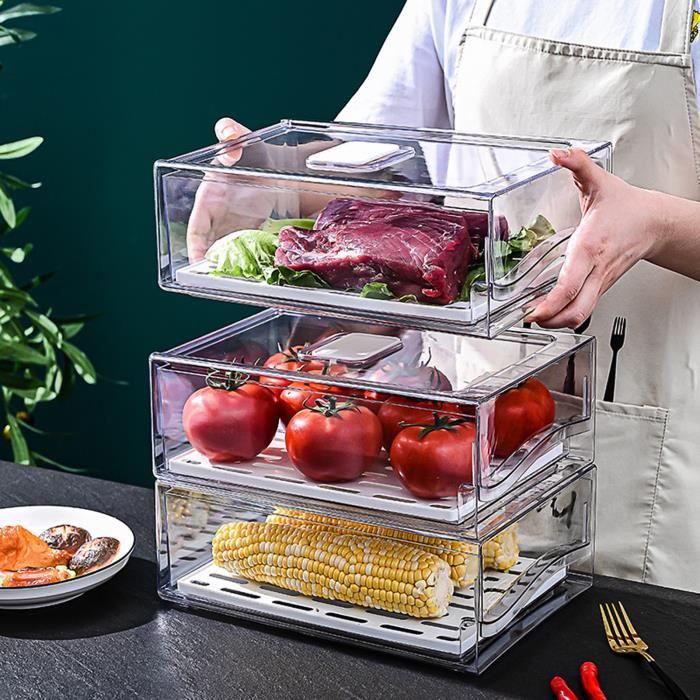 Bac de stockage des aliments, garde-manger, organisateur pour collation