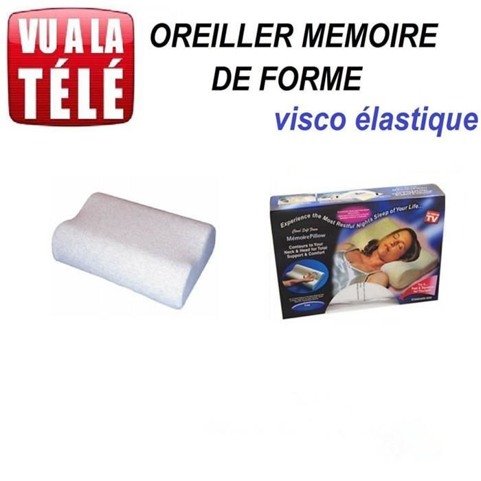 OREILLER MEMOIRE DE FORME ERGONOMIQUE COUSSIN TOTAL CONFORT CERVICALE