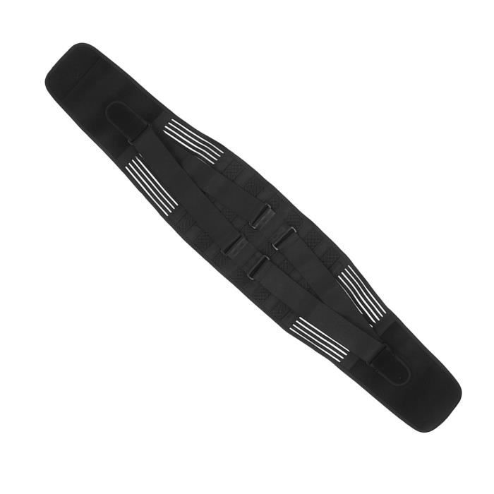 Ceinture Lombaire Confort – Maintien Du Dos Double Ajustement (77-97 Cm) – Noir – Taille L