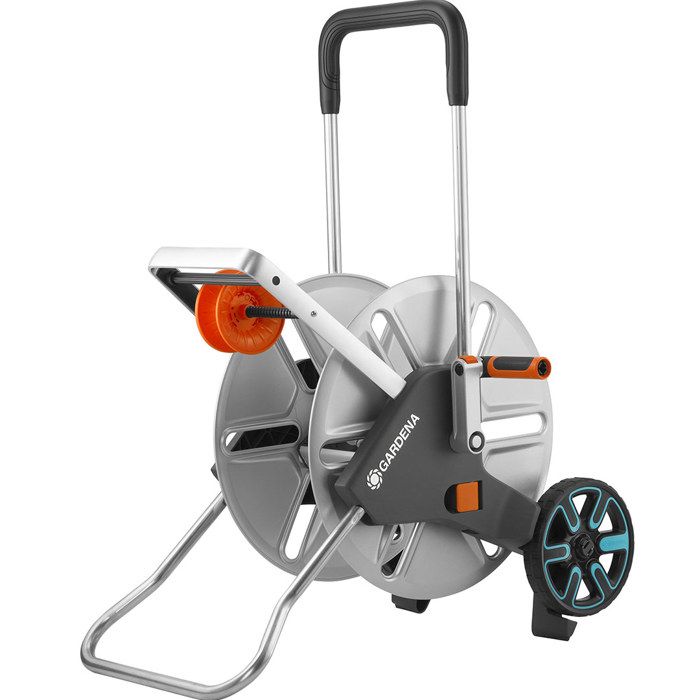 Dévidoir métal sur roues CleverRoll Easy GARDENA Longueur max Pour grand jardin Garantie