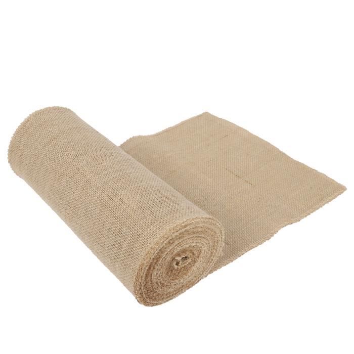 Toile De Jute Rouleau Brun 30x500cm - Ruban Naturel Pour Fleuristerie, Décoration Et Emballage Cadeaux