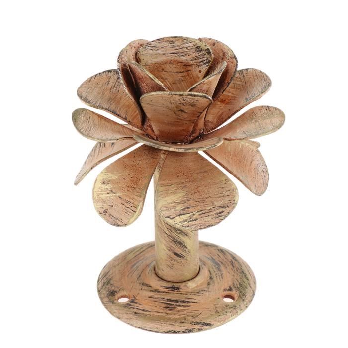 4 Embouts De Tringle à Rideau Métal Noir - Pour Tringles 28mm - Style Cylindrique élégant