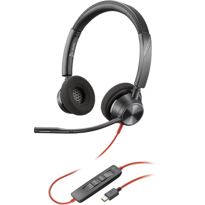 POLY Micro casque Blackwire 3320 stéréo USB C + adaptateur USB CA Neuf - vue 6