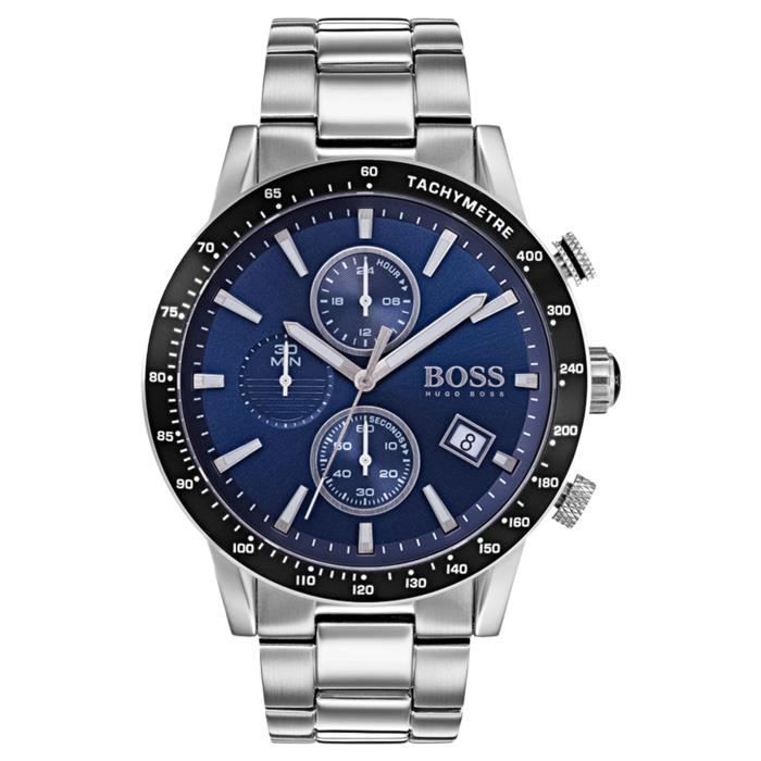 Montre Homme Hugo Boss Rafale 1513510 chronomètre cadran noir