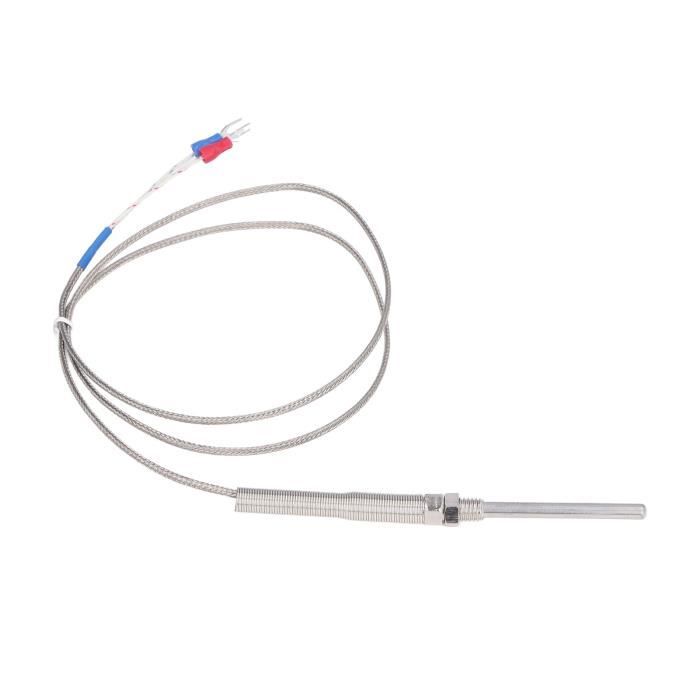 Thermocouple Type K - Sonde Filetée M8, Longueur 150 Mm - Câble 5 M - Plage 0-400°C - Pour Contrôle De Température - 8