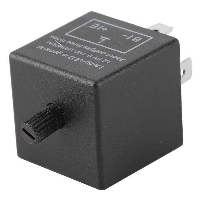 Relais Clignotant Réglable 3 Broches Pour LED - Compatible Véhicules Japonais - 12.8V 0.1W-150W - 12
