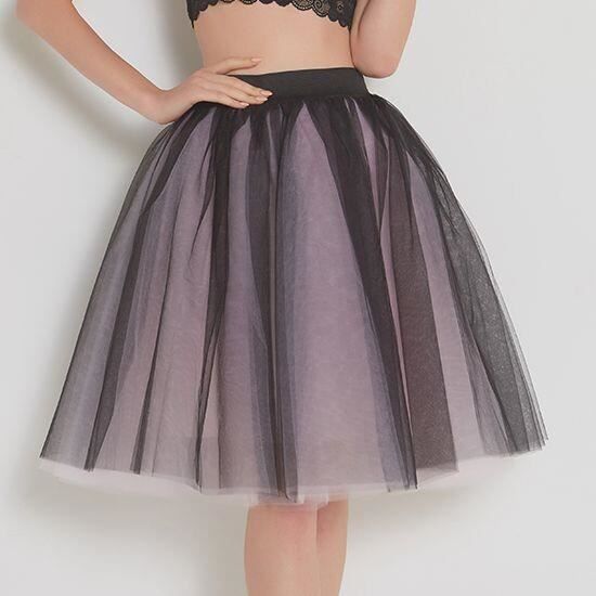 Jupe Tutu En Tulle 5 Couches Pour Femme - Taille Unique élastique (tour De Taille 60-100cm), Longueur 60cm, Pour Costumes, Fêtes, Danse