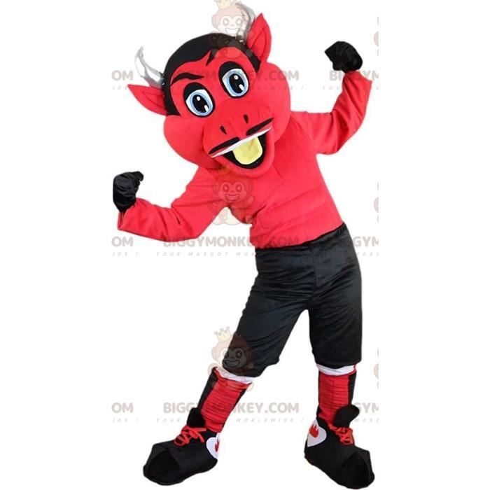 Costume De Diable Femme 4 Pièces - Ailes Rouges, Bandeau Cornes, Fourche Et Autocollants - Pour Halloween, Cosplay, Fête