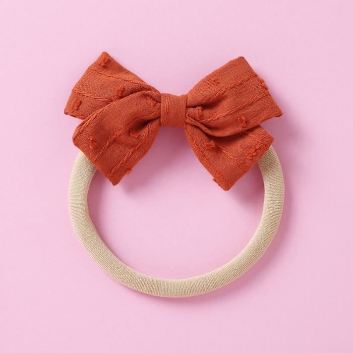 Lot 12 Bandeaux Bébé Fille Nylon Mignons - Arcs & Fleurs Doux Élastiques - Accessoires Coiffure Nouveau-Né & Enfant