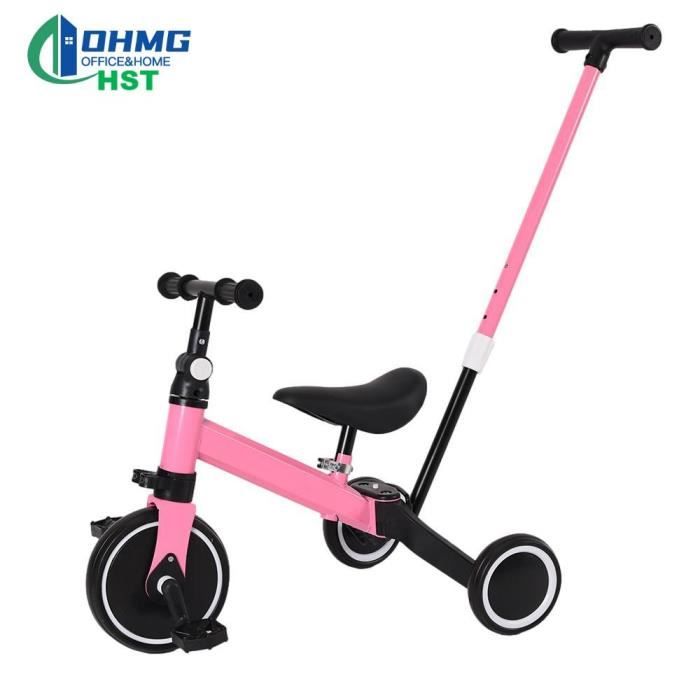 Tricycle Évolutif 5 En 1 WELSPO Pour Enfant 2-5 Ans - Avec Poignée Parent, Pédales Amovibles