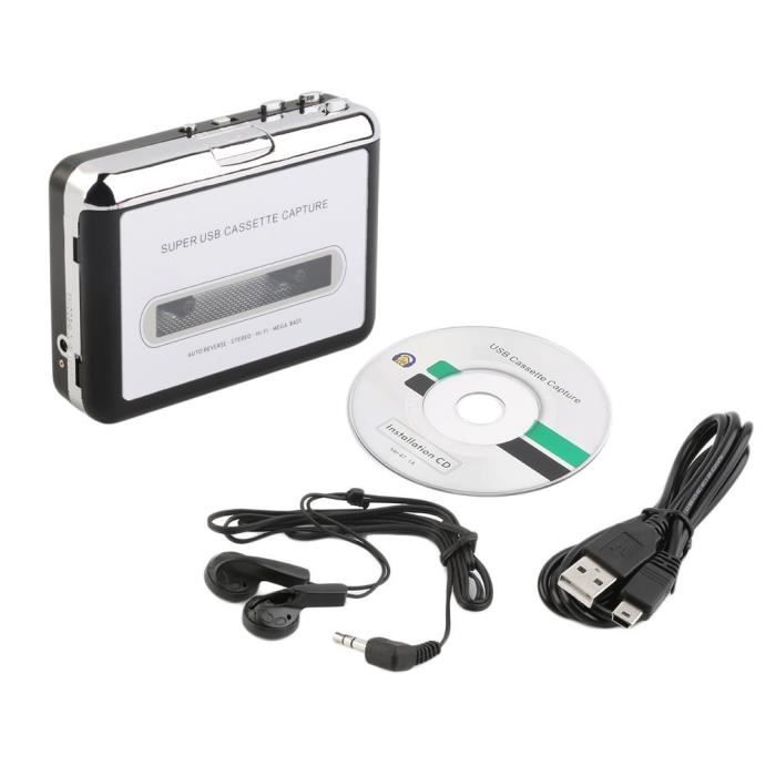 Vente PC Portable Tape to PC Convertisseur de cassettes à MP3 Super USB Lecteur de musique de capture audio pas cher