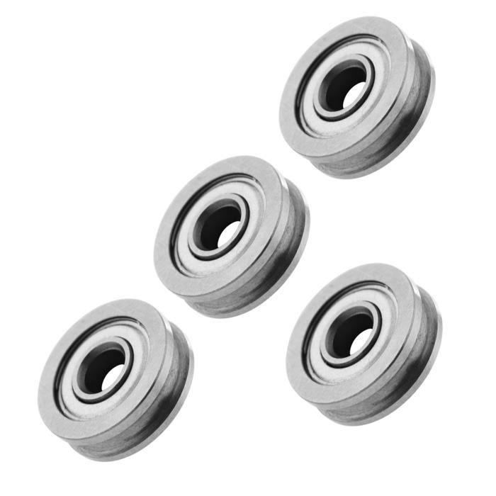 Qiilu roulement de poulie 10 Pièces en Métal, Roue Poulie Rail ...