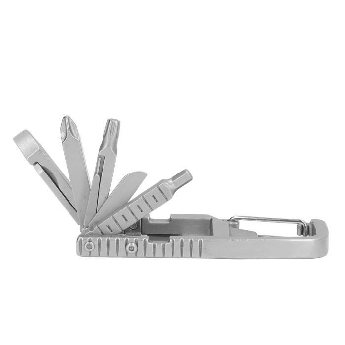 Porte-clés EDC Multitool 8 en 1 urgence camping randonnée Porte-clés EDC Multitool 8 en 1 urgence camping randonnée