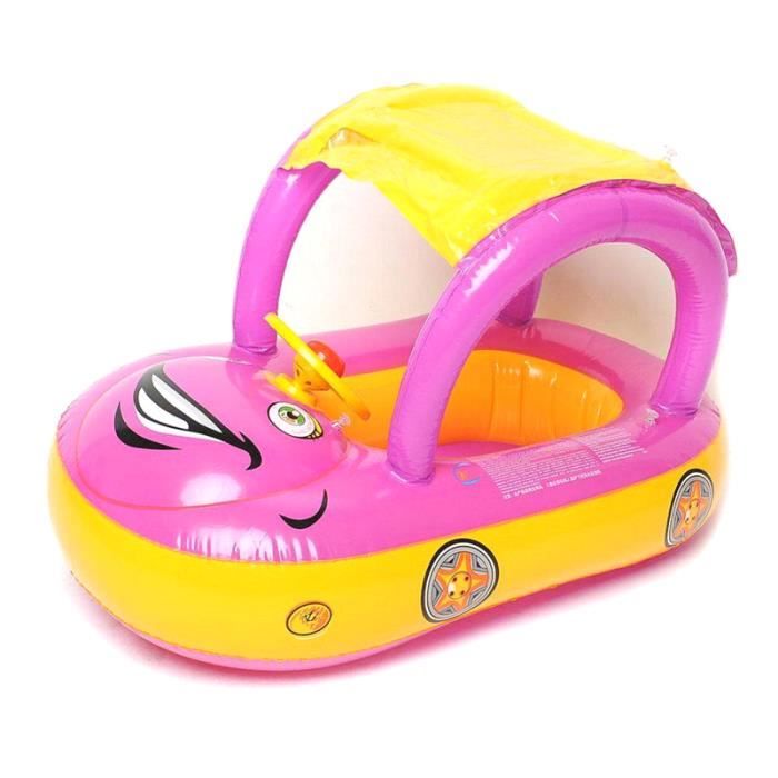 Siege Gonflable Bouee Parasol Voiture Bateau Pour Pisine Natation Bebe De 6 36 Mois Rose Cdiscount Jeux Jouets