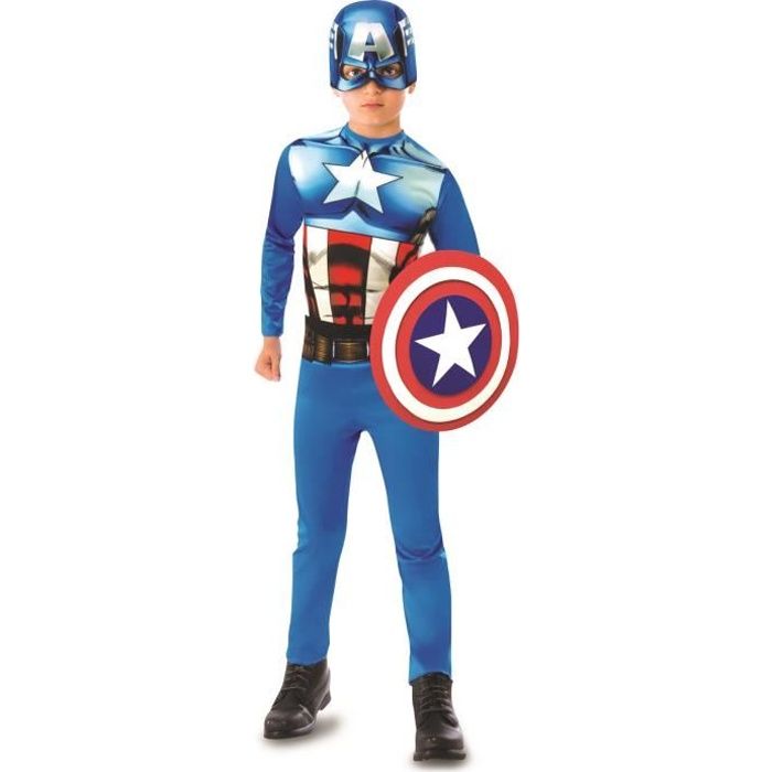 Déguisement Captain America pour garçon avec bouclier - RUBIES