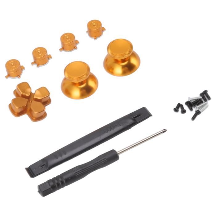 Kit Boutons PS5 DualSense – Blanc Et Rouge Brillant – Personnalisation – Custom64