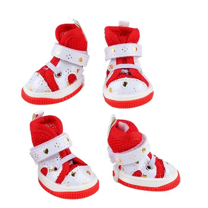 Comparer les prix de Chaussures sportives pour chiens respirantes antidérapantes - SALUTUYA - Lot de 4 - Noir