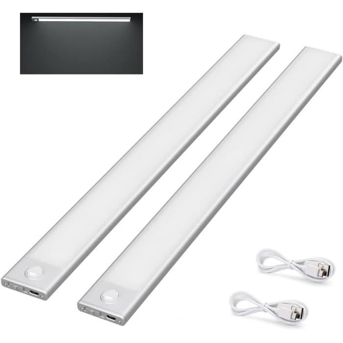 Moston Lot De 3 Lampes 10 LED, Sans Fil, Rechargeable Par USB, Aimanté