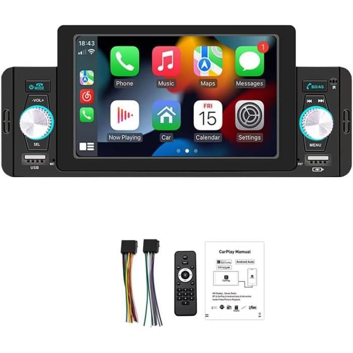 AW7755US 1DIN 10.1 Inch Android Autoradio, Navigatie, Multimedia Car Pc Px6 Met Dab