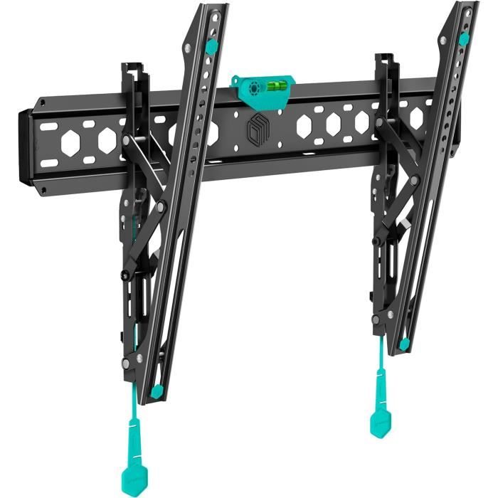 ONKRON NP23-B : Support Mural TV Pivotant Et Inclinable Pour Écrans 17 à 43 Pouces – Charge Max 35 Kg – VESA 75x75 à 200x200 – Fixation Murale Noire Robuste