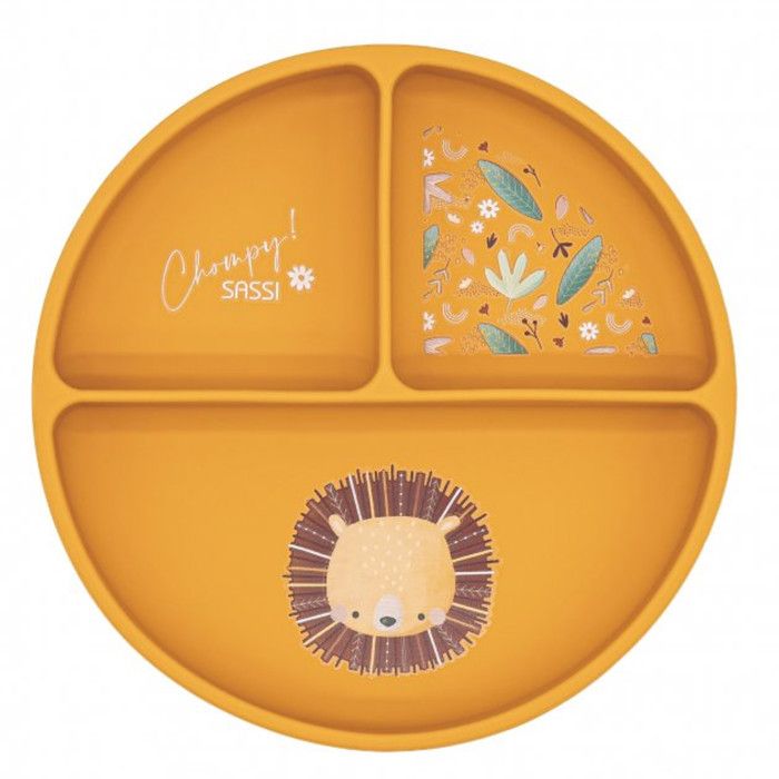 Assiettes En Silicone Pour Bébé Avec Ventouse - 2 Assiettes + 4 Ustensiles - Compartimentées, Sans BPA, Lavables Au Lave-vaisselle - Idéal Pour L'apprentissage Autonome - 4