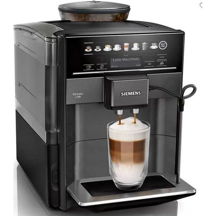 Machine à espresso entièrement automatique EQ6 plus s100 métallisé Siemens TE651319RW - vue 2