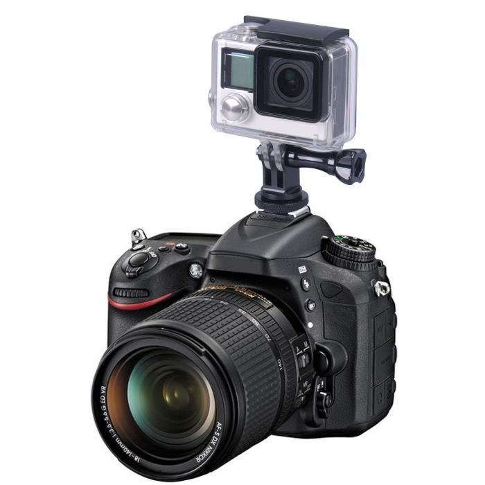 Adaptateur Trépied 1/4" Pour GoPro Et Caméras Action | 2 Pièces Aluminium