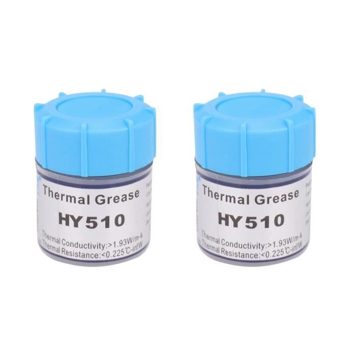 2X Hy510 Pâte De Graisse Conductrice Thermique Grise 10G Pour Le Refroidissement De Jeu De Puces Gpu