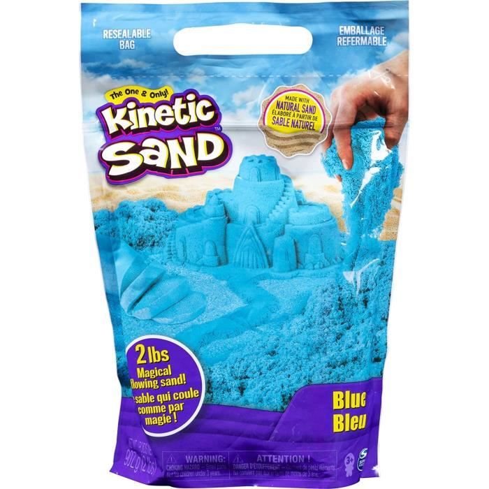 Jouet - SPIN MASTER - Kinetic Sand Colour Bag Sac Bleu 907 g - Mixte - 3 ans