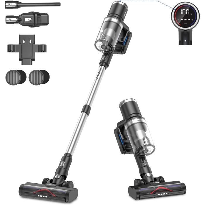 Aspirateur Balai Sans Fil 350W / 30KPA, Violet, 50min D'autonomie