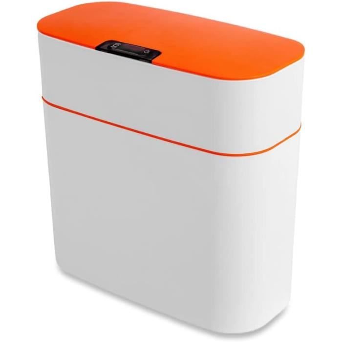 QTTYREV Poubelle Poubelle En Plastique Avec Capteur Intelligent Espace Propre Et Frais Poubelle à Verrouillage D'étanchéité, Vert émeraude, 8L