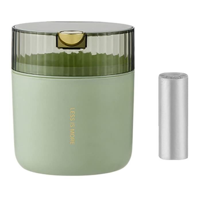 LICONG-2020 Petite Poubelle De Cuisine De Bureau, Mini Poubelle De Comptoir Avec Couvercle à Pression, Petite Poubelle En Plastique Pour Table Basse, Table De Chevet, Corbeille à Déchets Pour Salle De
