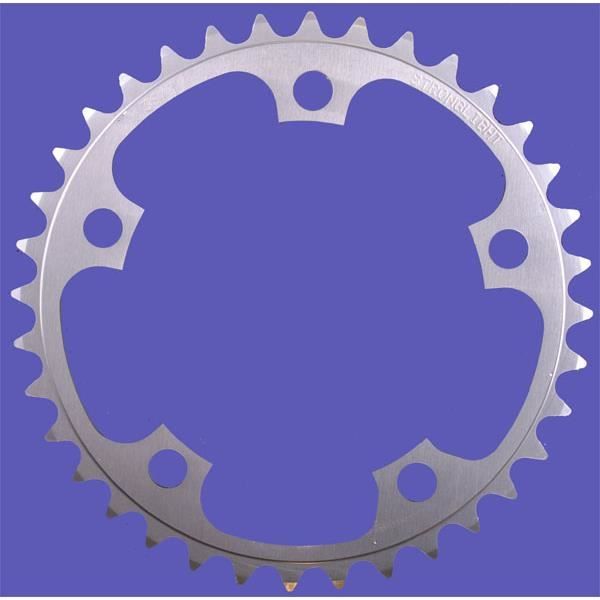Plateau vélo - 44 dents - diamètre 110 mm - couleur argent