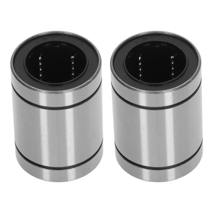 ZIU Roulement à Billes à Mouvement Linéaire Cylindrique 10 Pièces LM10LUU Roulements Linéaires