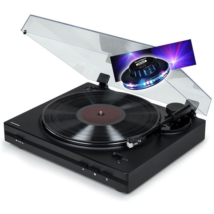 Tourne Disque vinyle Thomson TT350 3345 trs Lectureretour du bras automatique Jeu de Lumière OVNI couleurs LED - vue 2