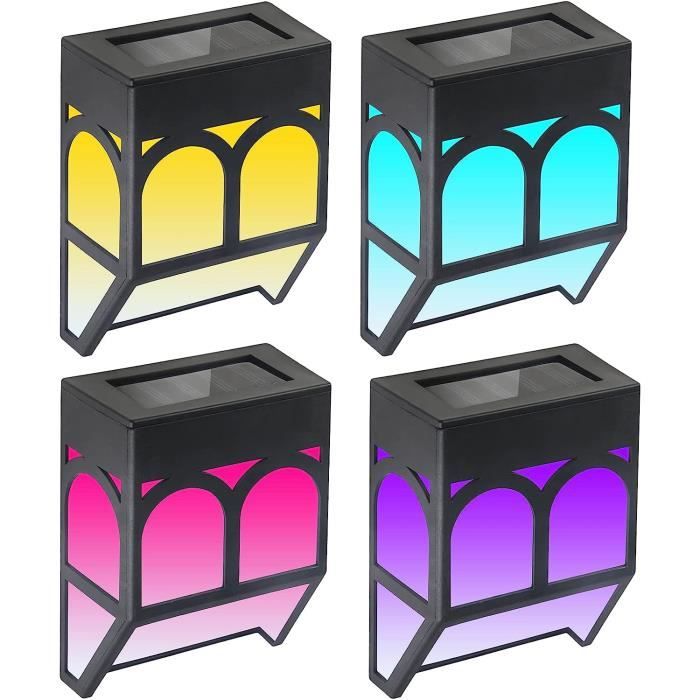 TECKNET Lampes Solaires Extérieures 59 LEDs 6500K - 4 Pack Étanches IP65 3 Modes