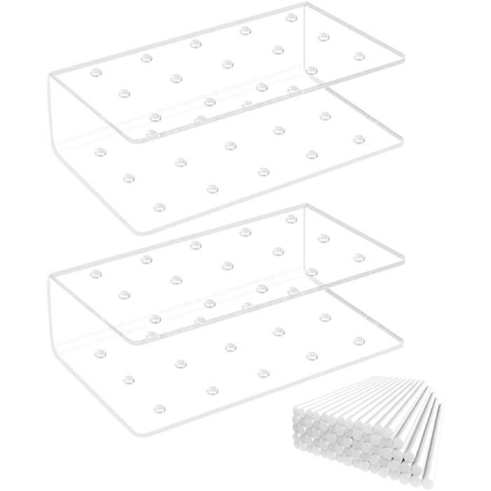 Ksvaye 2 Pièces Support Sucette Cake Pop Bar a Sucette avec 100 Pcs Cake Pop Sticks Ksvaye 2 Pièces Support Sucette Cake Pop Bar a Sucette avec 100 Pcs Cake Pop Sticks