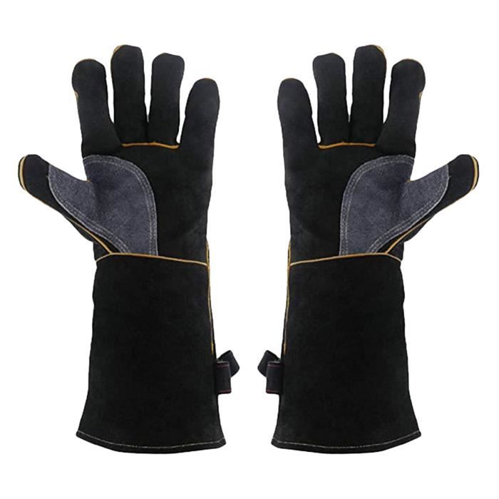Gants De Four Longs Matelassés - 88,9 X 17,8 Cm - Résistant à 250°C - Avec Boucle - Pour Four, Micro-ondes, Barbecue