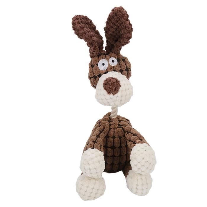 Meilleurs prix pour VGEBY jouet pour chien en peluche Jouets pour chiens en peluche molleton de maïs doux forme de cerf mignon Durable résistant aux