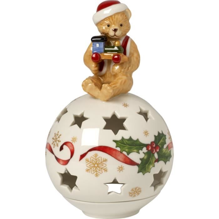 Villeroy & Boch Christmas Light Windlicht Weihnachtskugel mit Teddy 14