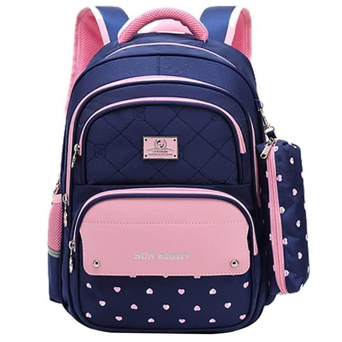 Sac D ecole Sac a Dos Fille Enfant Enfant etanche 6 8 12 Ans Grande Capacite 1 3 6 Annee Primaire etudiants Campus Sac a Dos M984 Cdiscount Bagagerie Maroquinerie