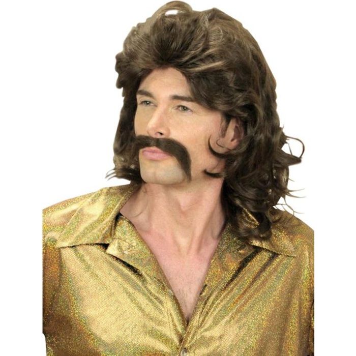 perruque homme disco