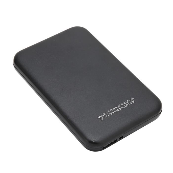 Disque Dur Externe 2To Portable – USB 3.1 Ultra Rapide, Résistant Chocs Et Étanche, Compatible PC, Mac, TV, PS4, Xbox, Noir Mat