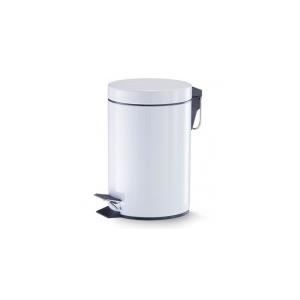 Poubelle Step, poubelle blanche 5L, poubelle Design compact pour salon de  bureau - Cdiscount Maison