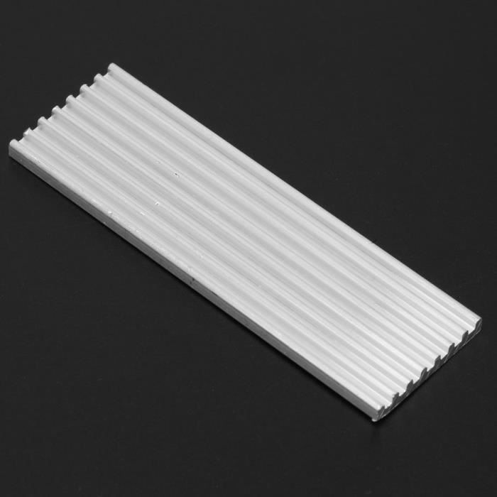 Dissipateur Thermique En Aluminium 120x40x20mm - Lot De 2 - Pour Refroidissement Électronique (Cartes, Processeurs...)