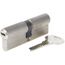 Yale YC1000+ Cylindre de Serrure D/ébrayable 40x40 mm pour Porte Ext/érieure//Entr/ée 4 Cl/és 6 Goupilles Nickel/é