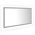 Nouveauté!Miroir Décoratif - Miroir Attrayante salon à LED de salle de bain Gris béton 90x8,5x37 cm Aggloméré413-1